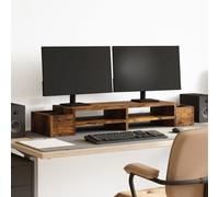 vidaXL Supporto Monitor con Cassetti Rovere 100x27x15 cm in Truciolato