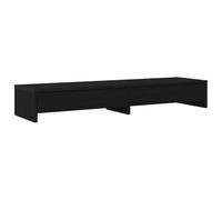 vidaXL Supporto Monitor con Cassetti Rovere Nero 100x27x15 cm, rialzo per monitor, supporto per scrivania per monitor, scrivania con ripiano per monitor
