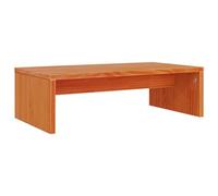 vidaXL Supporto Monitor Marrone Cera 50x27x15 cm Legno Massello Pino