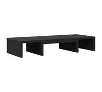 vidaXL Supporto Monitor Regolabile Nero 60x24x10,5 in Truciolato, Rialzo per Monitor, Supporto per Monitor per scrivania, Rialzo per Supporto per Monitor
