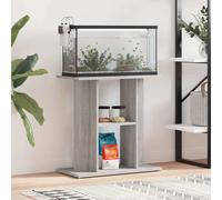 vidaXL Supporto per acquario Grigio Sonoma 60x30x60 cm in legno ingegnerizzato