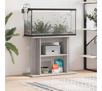vidaXL Supporto per acquario Grigio Sonoma 80x35x60 cm in legno ingegnerizzato