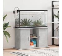 vidaXL Supporto per acquario in cemento grigio 101x41x58 cm in legno ingegnerizzato