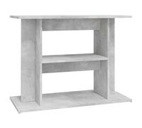 Supporto acquario 80x35x60 cm legno multistrato grigio cemento