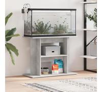 vidaXL Supporto per acquario in cemento grigio 80x35x60 cm in legno ingegnerizzato