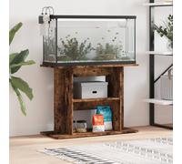 vidaXL Supporto per acquario in rovere affumicato 80x35x60 cm in legno ingegnerizzato