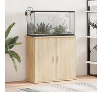 vidaXL Supporto per acquario in rovere Sonoma 81x36x73 cm in legno ingegnerizzato