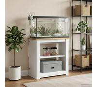 vidaXL Supporto per Acquario PANAMA Bianco e marrone 60 x 30 x 60 cm
