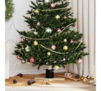 vidaXL Supporto per Albero di Natale 1.73 Nero 50 x 50 x 16 cm