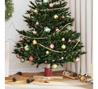 vidaXL Supporto per Albero di Natale 1.73 Rosso 50 x 50 x 16 cm