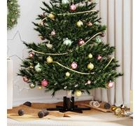 vidaXL Supporto per Albero di Natale Nero 50 x 50 x 15,5 cm Acciaio