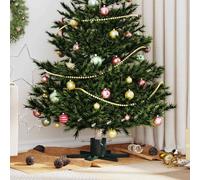 vidaXL Supporto per Albero di Natale Verde 50 x 50 x 15,5 cm Acciaio