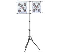 vidaXL Supporto per bersaglio Altro Nero 82.5 x 51 x 150 cm Acciaio