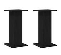 vidaXL Supporto per Casse Moderno Quercia Nera | Portacasse Audio 30 X 60 cm Design Rettangolare da Esposizione Interna per Soggiorno e Home Theater Mobili Eleganti e Compatti