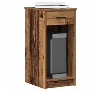 vidaXL Supporto per Computer a Torre con Cassetto Antico 35x45x77 cm