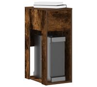 vidaXL Supporto per Computer a Torre con Cassetto Rovere 30x44x74 cm