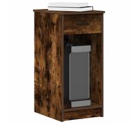vidaXL Supporto per Computer a Torre con Cassetto Rovere 35x45x77 cm