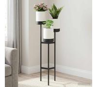 vidaXL Supporto per Fiori Bianco 42 x 39,5 x 125 cm