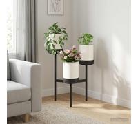 vidaXL Supporto per Fiori Bianco 54 x 49 x 81 cm