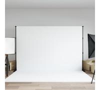 vidaXL Supporto per Fondale Nero 305x243 cm in Acciaio