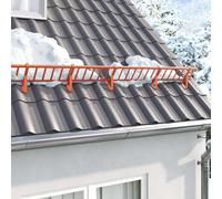vidaXL Supporto per guardia della neve 2 pcs Rosso 29,5 x 3 x 34,5 cm