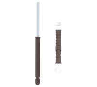 vidaXL Supporto per mensole invisibili esagonali Ø10 x 170mm marrone in acciaio, set da 12, finitura opaca e minimalista. Perfetto per uso interno ed esterno, adatto a mensole in truciolato, MDF e le