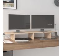 vidaXL Supporto per Monitor 100x27x15cm in Legno Massello di Pino