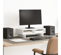 vidaXL Supporto per Monitor Bianco 50x27x15 cm in Truciolato, Rialzo per Monitor, Supporto per Monitor per scrivania, Rialzo per Supporto per Monitor