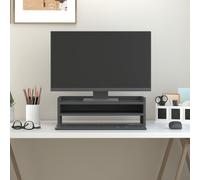 vidaXL Supporto per Monitor Grigio 50x24x16 cm Legno Massello di Pino