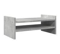 vidaXL Supporto per Monitor Grigio Cemento 50x27x20 cm in Truciolato