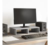 vidaXL Supporto per Monitor Grigio Sonoma 50x27x10 cm in Truciolato