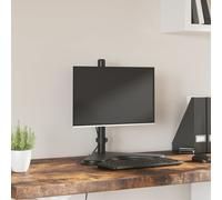 vidaXL Supporto per Monitor in Acciaio Nero VESA 75/100 mm