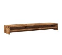 vidaXL Monitorständer Altholz-Optik 100x24x13 cm Holzwerkstoff