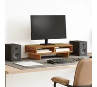 vidaXL Supporto per Monitor Legno Vecchio 50x27x15 cm in Truciolato