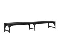 vidaXL Supporto per monitor nero effetto rovere, 105 x 23 x 15,5 cm, spazio di lavoro domestico, supporto minimalista per monitor, robusto accessorio da scrivania, scaldabagno ergonomico