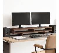 vidaXL Supporto per Monitor Rovere Marrone 100x27x15 cm in Truciolato