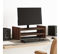vidaXL Supporto per Monitor Rovere Marrone 50x27x20 cm in Truciolato