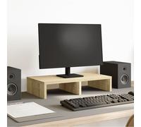 vidaXL Supporto per Monitor Rovere Sonoma 50x27x10 cm in Truciolato