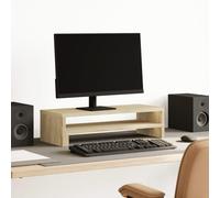 vidaXL Supporto per Monitor Rovere Sonoma 54x22x15 cm in Truciolato, Rialzo per Monitor