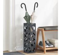 vidaXL Portaombrelli Antracite Metallo Media Durevole Portaombrello