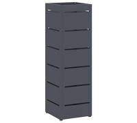 vidaXL Supporto per ombrellone Portaombrelli Antracite in metallo 15,5x15,5x49 cm