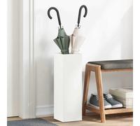 vidaXL Supporto per Ombrellone Bianco 15.5 x 15.5 x 49 cm Acciaio