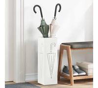 vidaXL Supporto per Ombrellone Bianco 15.5 x 15.5 x 49 cm Acciaio