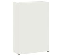 vidaXL Supporto per Ombrellone Bianco 28 x 12 x 41 cm Metallo, Organizzatore d’Ingresso, portaombrelli in Metallo Rettangolare, Rack Funzionale e Compatto