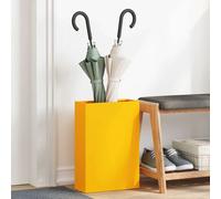 vidaXL Supporto per Ombrellone giallo senape 28 x 12 x 41 cm Acciaio