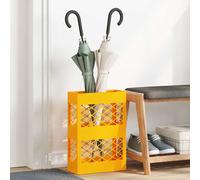 vidaXL Supporto per Ombrellone giallo senape 28 x 12 x 41 cm Metallo