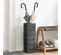vidaXL Supporto per Ombrellone Nero 15.5 x 15.5 x 49 cm Acciaio