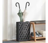 vidaXL Supporto per Ombrellone Nero 28 x 12 x 41 cm Acciaio