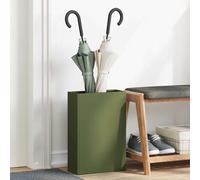 vidaXL Supporto per Ombrellone Oliver verde 28 x 12 x 41 cm Acciaio