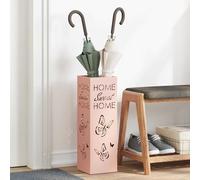 vidaXL Supporto per Ombrellone Rosa 15.5 x 15.5 x 49 cm Metallo